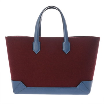 エルメス マキシボックス カバス 30 ボルドー/ブルーアガット フェルト/ヴォーエプソン ユニセックス バッグ 【中古】【bag】