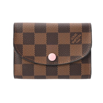 ルイ ヴィトン ダミエ ポルトモネ ロザリ ローズバレリーヌ ダミエキャンバス レディース 財布 【中古】【purse】