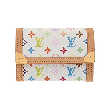 ルイ ヴィトン モノグラムマルチカラー ポルトモネ プラ ブロン M92657 モノグラム・マルチカラー・キャンバス ユニセックス 財布 【中古】【purse】