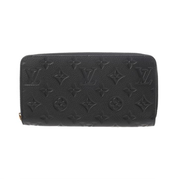 ルイ ヴィトン モノグラムアンプラント ジッピーウォレット ノワール M61864 レザー ユニセックス 財布 【中古】【purse】