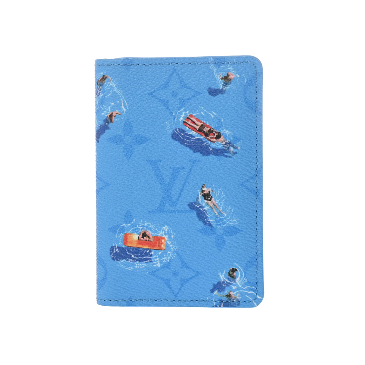 ルイ ヴィトン モノグラムシャドウ オーガナイザー ドゥポッシュ プールブルー M14881 レザー ユニセックス 【中古】【other】