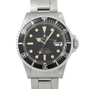ロレックス 赤サブマリーナ デイト 1680 ブラック メンズ 時計 【中古】【wristwatch】