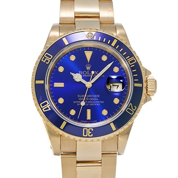 ロレックス サブマリーナ デイト 16618 ブルー メンズ 時計 【中古】【wristwatch】