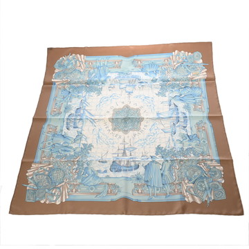 エルメス カレ 90 AZVLEJOS マルチカラー シルク100％ レディース 【中古】【other】