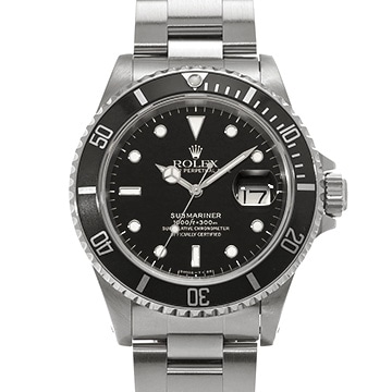 ロレックス サブマリーナ デイト 16610 ブラック メンズ 時計 【中古】【wristwatch】