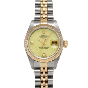 ロレックス デイトジャスト 79173 2BR グリーンジェイド レディース 時計 【中古】【wristwatch】