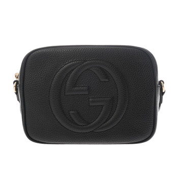 グッチ ソーホー スモール ディスコバッグ ソーホー ブラック 308364 520981 レザー レディース バッグ 【中古】【bag】