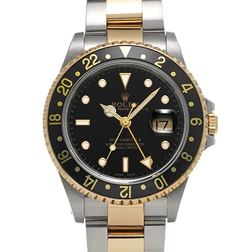 ロレックス GMTマスターII 16713 ブラック メンズ 時計 【中古】【wristwatch】