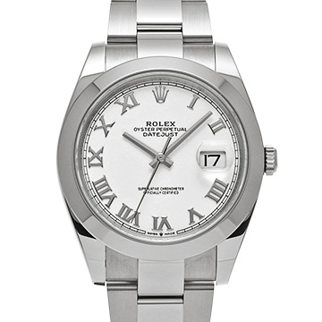 ロレックス デイトジャスト 41 126300 ホワイト メンズ 時計 【中古】【wristwatch】
