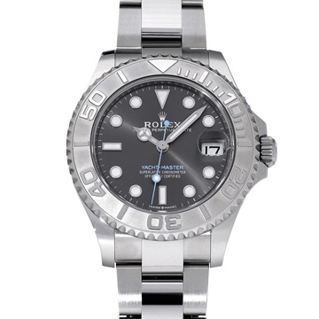 ロレックス ヨットマスター 37 ダークロジウム 268622 スレートグレー ユニセックス 時計 【中古】【wristwatch】