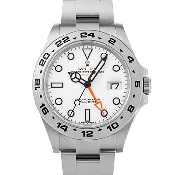 ロレックス エクスプローラーII 216570 ホワイト メンズ 時計 【中古】【wristwatch】