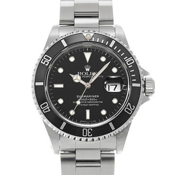 ロレックス サブマリーナ デイト 16610 ブラック メンズ 時計 【中古】【wristwatch】