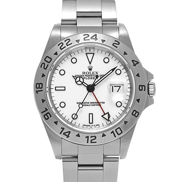 ロレックス エクスプローラーII 16570 ホワイト メンズ 時計 【中古】【wristwatch】