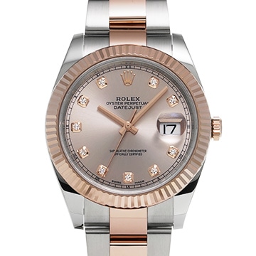 ロレックス デイトジャスト 41 126331G サンダスト/ダイヤモンド メンズ 時計 【中古】【wristwatch】