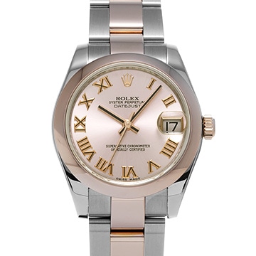 ロレックス デイトジャスト 31 178241 ピンク ユニセックス 時計 【中古】【wristwatch】