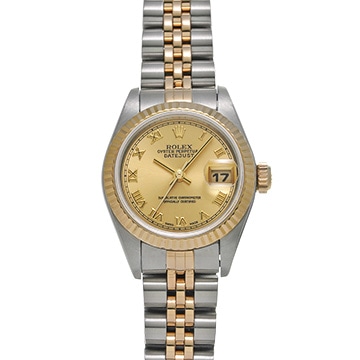 ロレックス デイトジャスト 79173 シャンパン レディース 時計 【中古】【wristwatch】