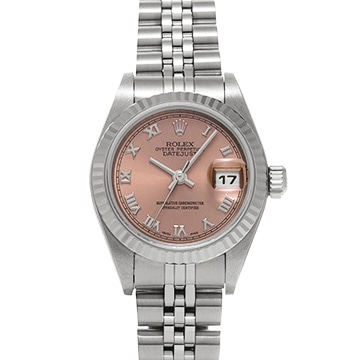 ロレックス デイトジャスト 79174 ピンク レディース 時計 【中古】【wristwatch】