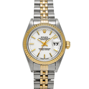 ロレックス デイトジャスト 69173 ホワイト レディース 時計 【中古】【wristwatch】