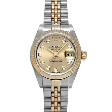 ロレックス デイトジャスト 79173G シャンパン/ダイヤモンド レディース 時計 【中古】【wristwatch】