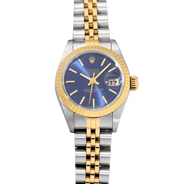 ロレックス デイトジャスト 69173 ブルー レディース 時計 【中古】【wristwatch】