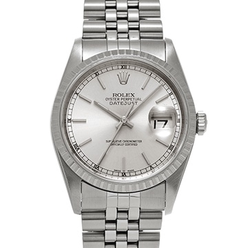 ロレックス デイトジャスト 16220 シルバー メンズ 時計 【中古】【wristwatch】