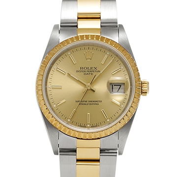 ロレックス オイスターパーペチュアル デイト 15223 シャンパン メンズ 時計 【中古】【wristwatch】