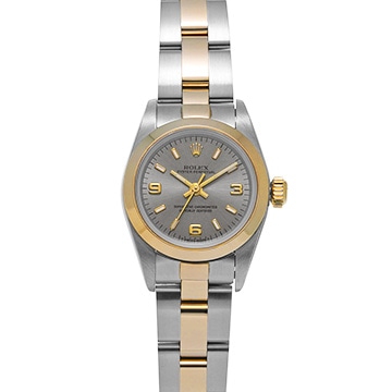 ロレックス オイスターパーペチュアル 67183 グレー レディース 時計 【中古】【wristwatch】