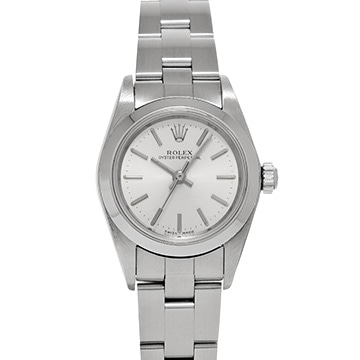 ロレックス オイスターパーペチュアル 76080 シルバー レディース 時計 【中古】【wristwatch】