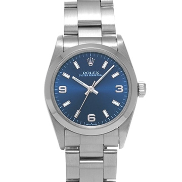 ロレックス オイスターパーペチュアル 77080 ブルー ユニセックス 時計 【中古】【wristwatch】