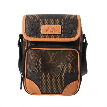 ルイ ヴィトン ダミエジャイアント NIGOコラボ アマゾン スリングバッグ LVスクエアード ブラウン N40379 モノグラム/ダミエジャイアント メンズ バッグ 【中古】【bag】