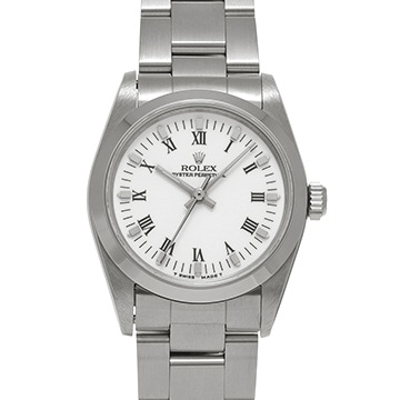ロレックス オイスターパーペチュアル 67480 ホワイト ユニセックス 時計 【中古】【wristwatch】