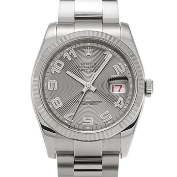 ロレックス デイトジャスト 116234 グレーコンセントリック メンズ 時計 【中古】【wristwatch】