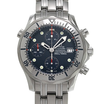 オメガ シーマスター プロフェッショナル 300 クロノグラフ 2598.80 ブルー メンズ 時計 【中古】【wristwatch】