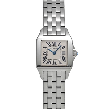 カルティエ サントス ドゥモワゼル SM W25064Z5 シルバー レディース 時計 【中古】【wristwatch】