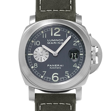 パネライ ルミノール マリーナ 44MM PAM00086 グレー/シルバー メンズ 時計 【中古】【wristwatch】