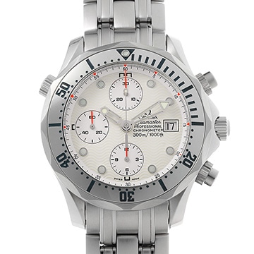 オメガ シーマスター プロフェッショナル 300 クロノグラフ 2598.20 ホワイト メンズ 時計 【中古】【wristwatch】