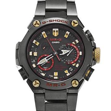カシオ G-SHOCK MRG-G1000シリーズ 「赤備え」 MRG-G1000B-1A4JR ブラック メンズ 時計 【中古】【wristwatch】