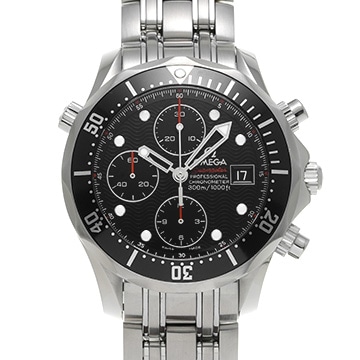 オメガ シーマスター ダイバー300 クロノグラフ 213.30.42.40.01.001 ブラック メンズ 時計 【中古】【wristwatch】