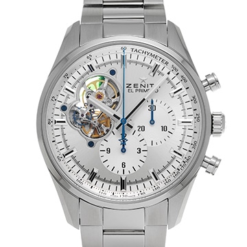 ゼニス クロノマスター エル・プリメロ オープン 03.2040.4061/01.M204 シルバー メンズ 時計 【中古】【wristwatch】