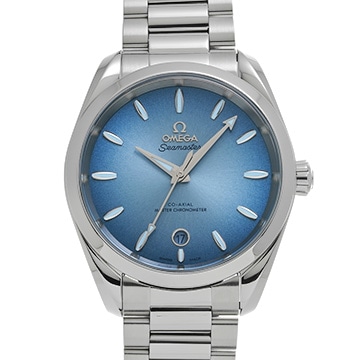 オメガ シーマスター アクアテラ コーアクシャル マスタークロノメーター レディース 220.10.38.20.03.004 ブルー レディース 時計 【中古】【wristwatch】