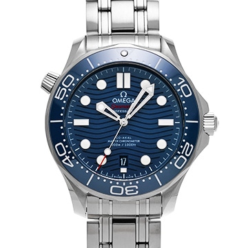 オメガ シーマスター ダイバー300 コーアクシャル マスタークロノメーター 210.30.42.20.03.001 ブルー メンズ 時計 【中古】【wristwatch】