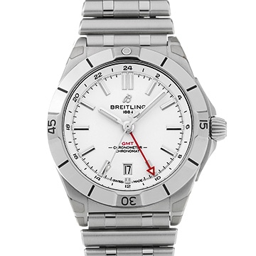 ブライトリング クロノマット オートマチック GMT 40 A32398 ホワイト メンズ 時計 【中古】【wristwatch】