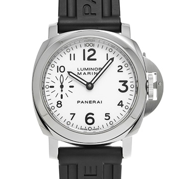 パネライ ルミノールマリーナ PAM00113 ホワイト メンズ 時計 【中古】【wristwatch】