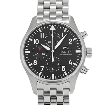 IWC パイロットウォッチ クロノグラフ IW377710 ブラック メンズ 時計 【中古】【wristwatch】
