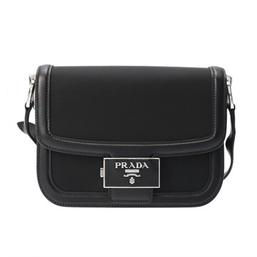 プラダ ブラック 1BD257 ナイロン/レザー レディース バッグ 【中古】【bag】