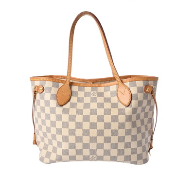 ルイ ヴィトン ダミエアズール ネヴァーフル PM ホワイト N41362 ダミエキャンバス レディース バッグ 【中古】【bag】