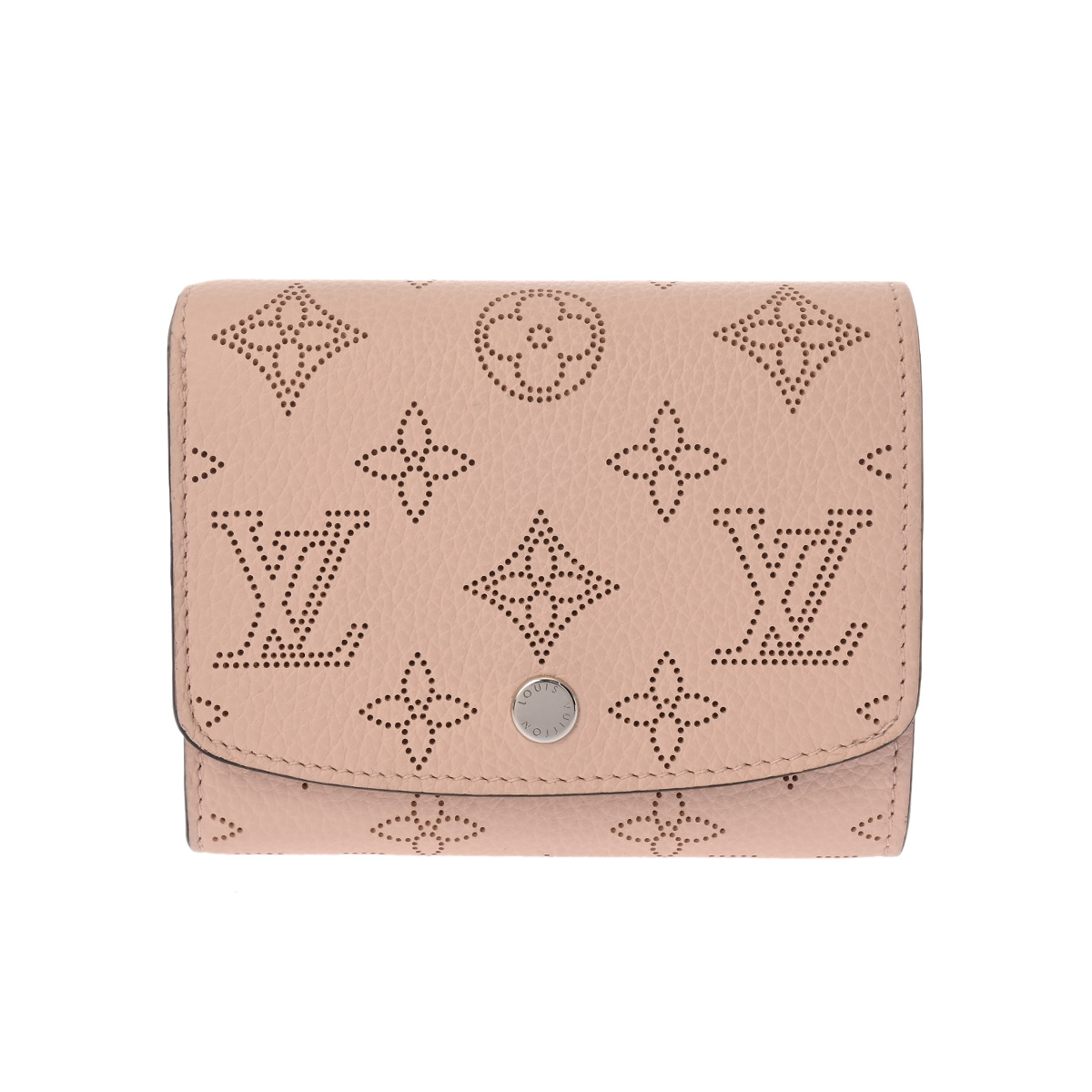 ルイ ヴィトン モノグラムマヒナ ポルトフォイユ イリス コンパクト ジャスミンピンク M82757 レザー レディース 財布 【中古】【purse】