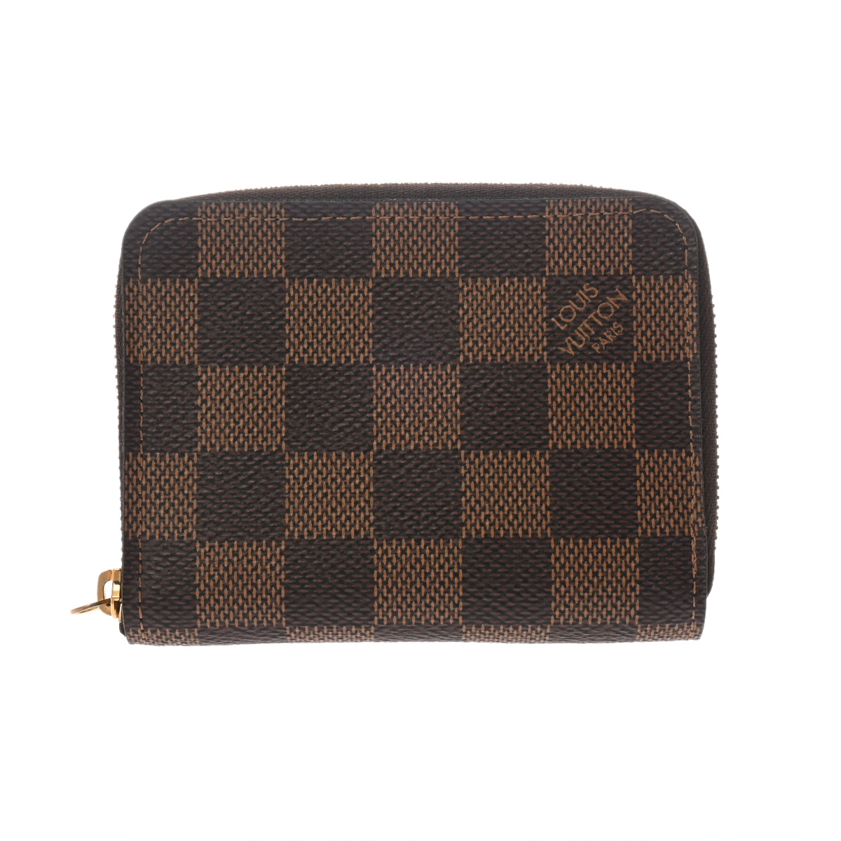 ルイ ヴィトン ダミエ ジッピ―コインパース ブラウン/ローズバレリーヌ N63070 ダミエキャンバス ユニセックス 財布 【中古】【purse】