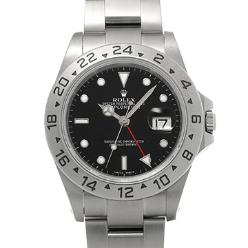 ロレックス エクスプローラーII 16570 ブラック メンズ 時計 【中古】【wristwatch】