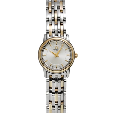 オメガ デヴィル プレステージ クォーツ 4370.31 シルバー レディース 時計 【中古】【wristwatch】